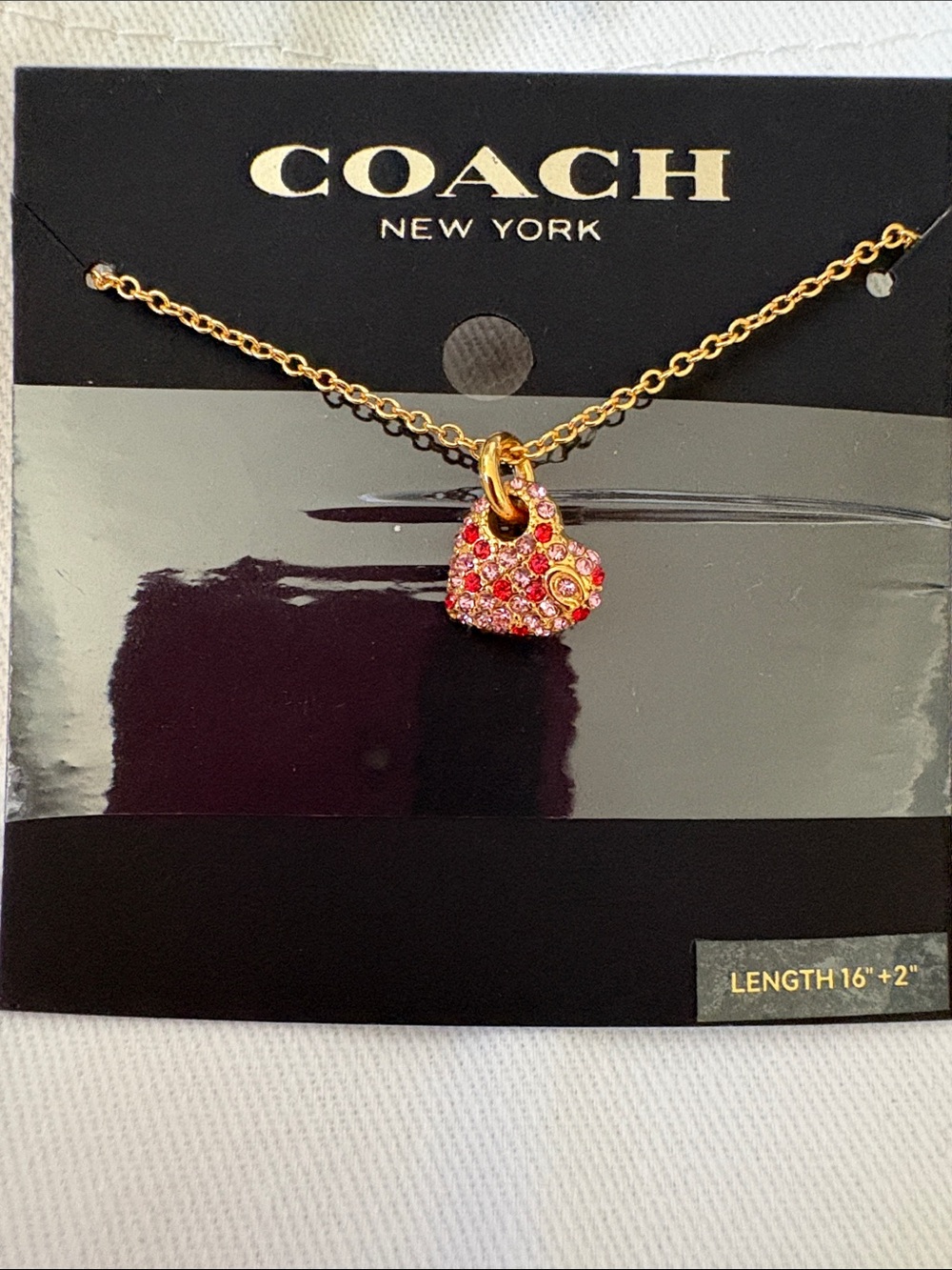 Coach Heart Pendant Necklace